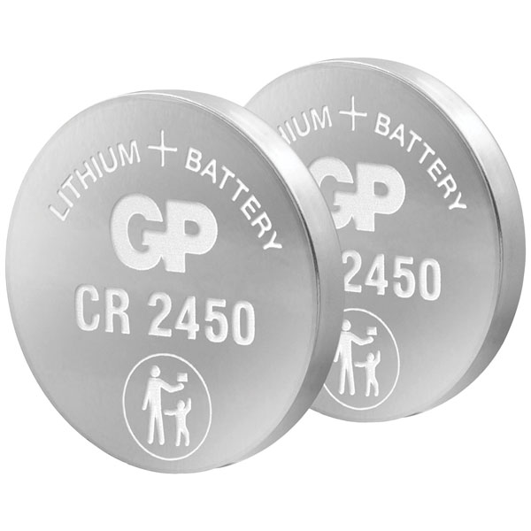 GP Batteries Gp Gpcr2450std442c2 Button Cell 3v 600mah 2 Pieces For Calculators...