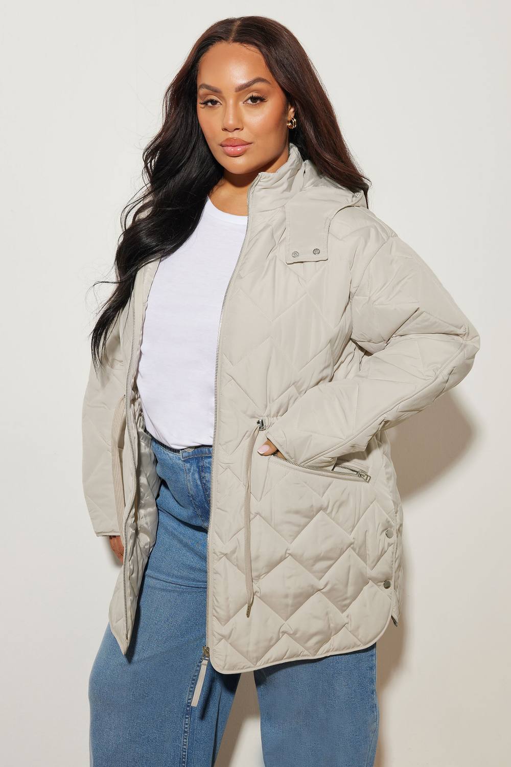 Yours Midi Quilted Padded Jacket