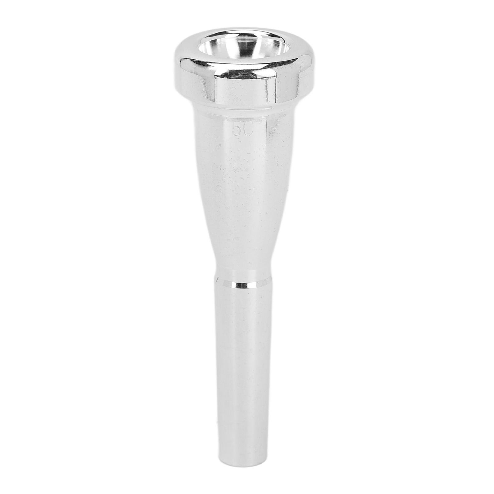 COSYHOME Trumpet Mouthpiece 5C Brass Silver Plating Wind Musical Instrument Parts Accessories