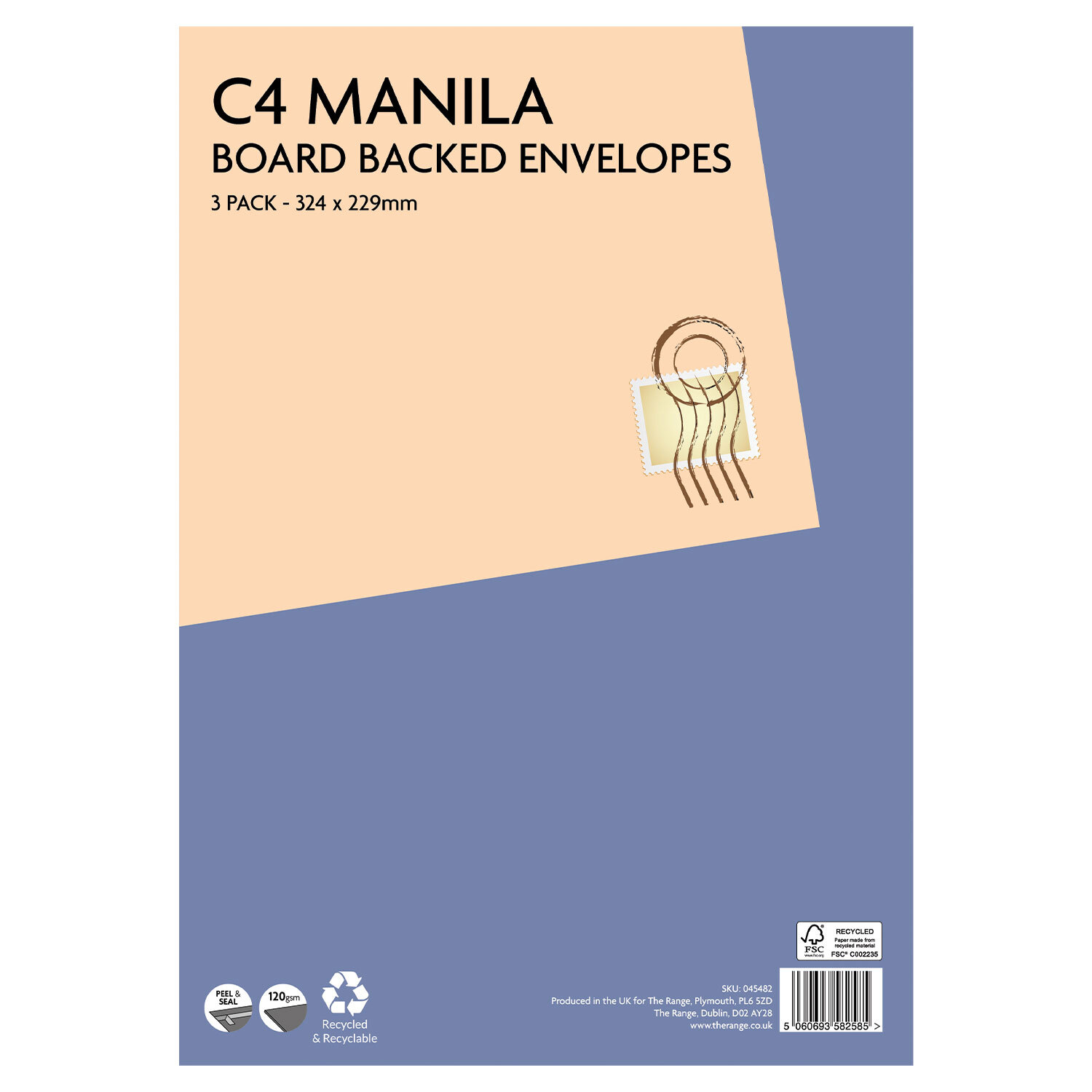 Peel and Seal Envelopes - Manilla