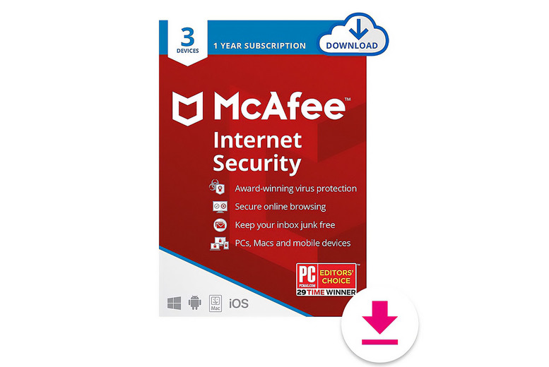 Software 4 All McAfee Total Protection 2025 - 3 Device & 1-Year Licence | Wowcher