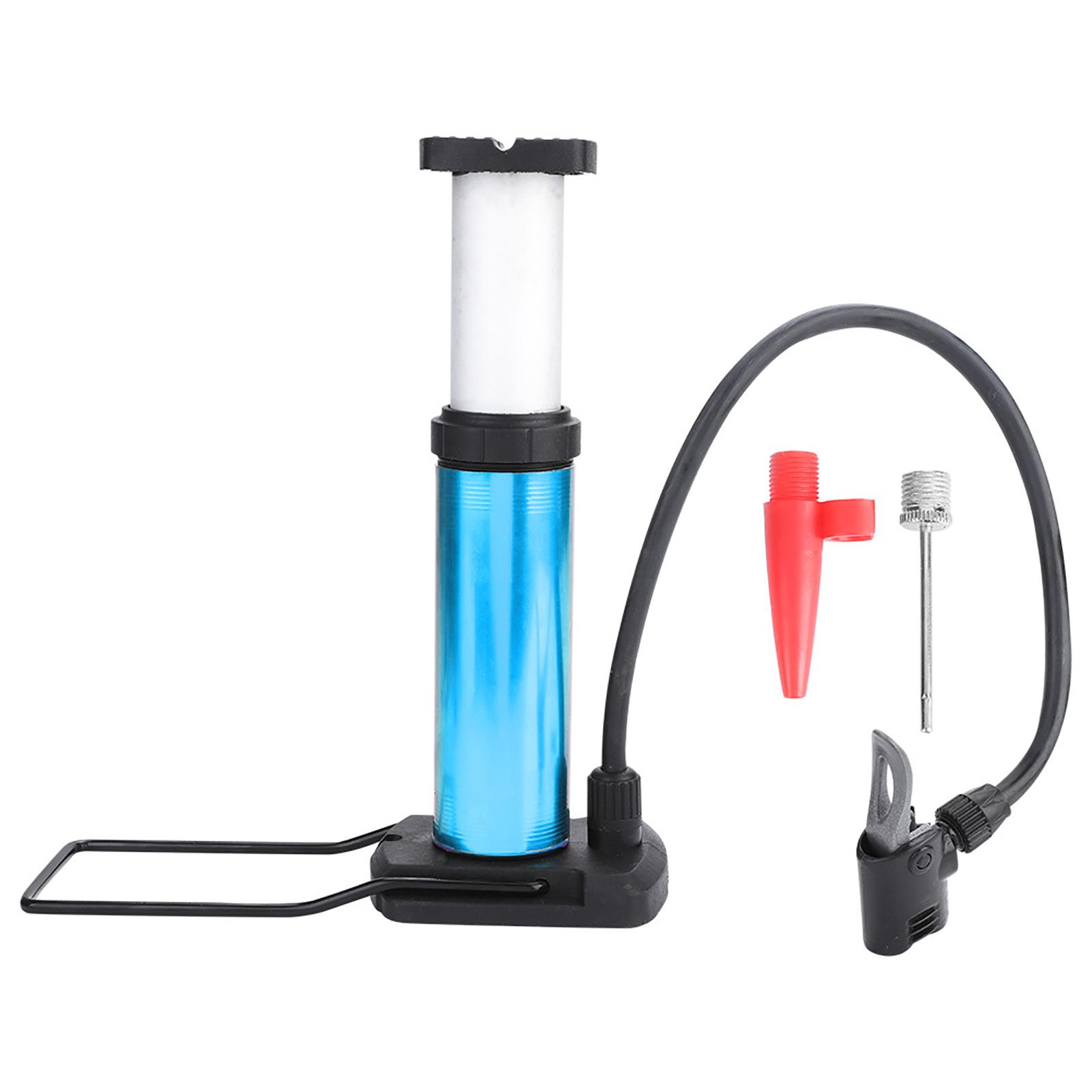 Fishine Mini Bike Pump Portable Bicycle Motorcycle Foot Pumps Aluminum Alloy (Blue)