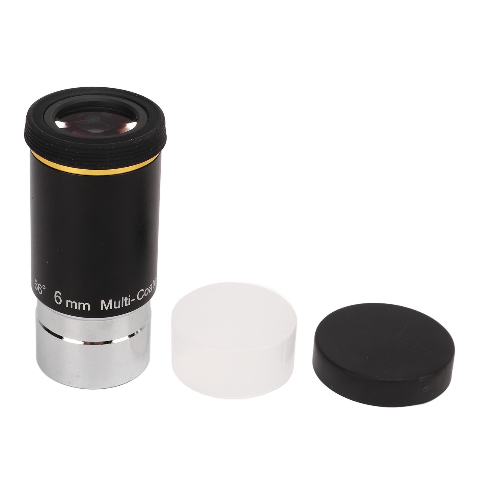 Wosawe Outdoor Sports 1.25in Astronomical Telescope Eyepiece 6mm Focal Length 66 Degree Astronomical Telescope Lens for