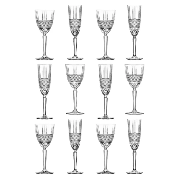RCR Crystal 12 Piece Brillante Stemware Set