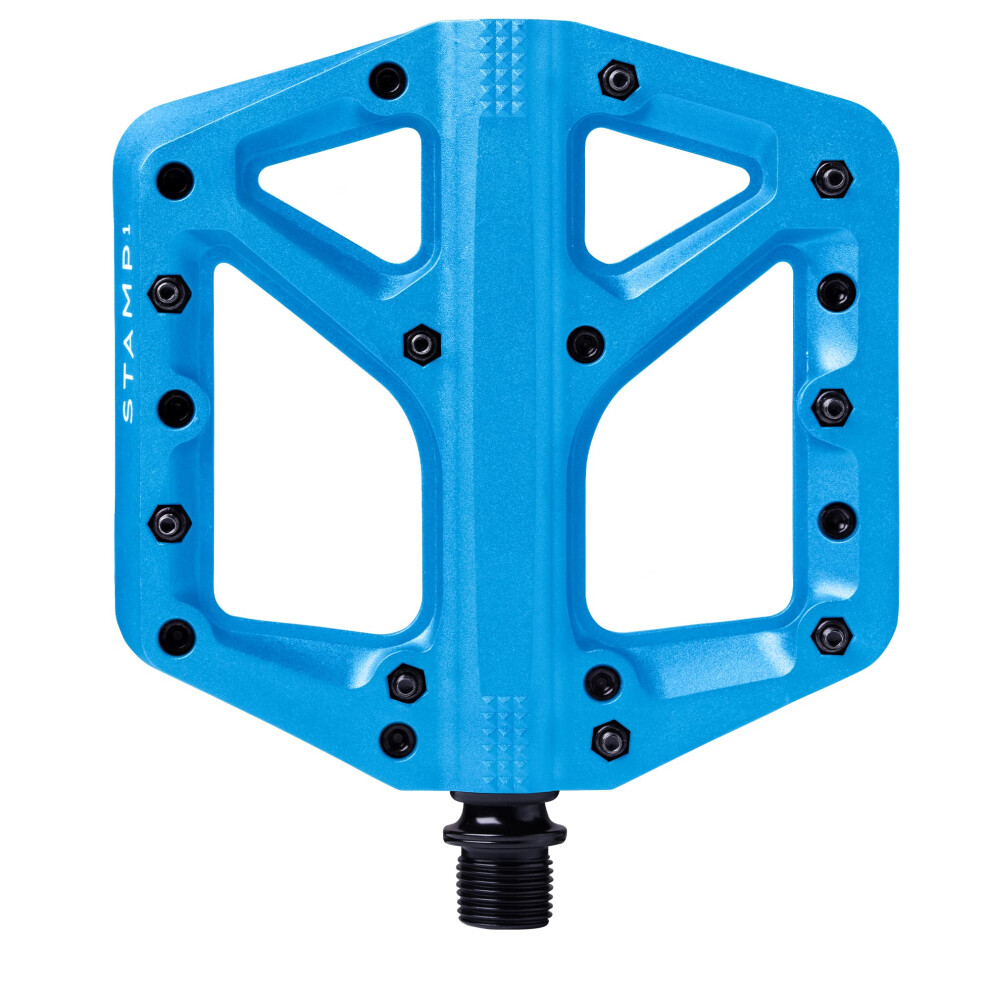 Crank Brothers Stamp 1 Flat Pedals - Blue / Large