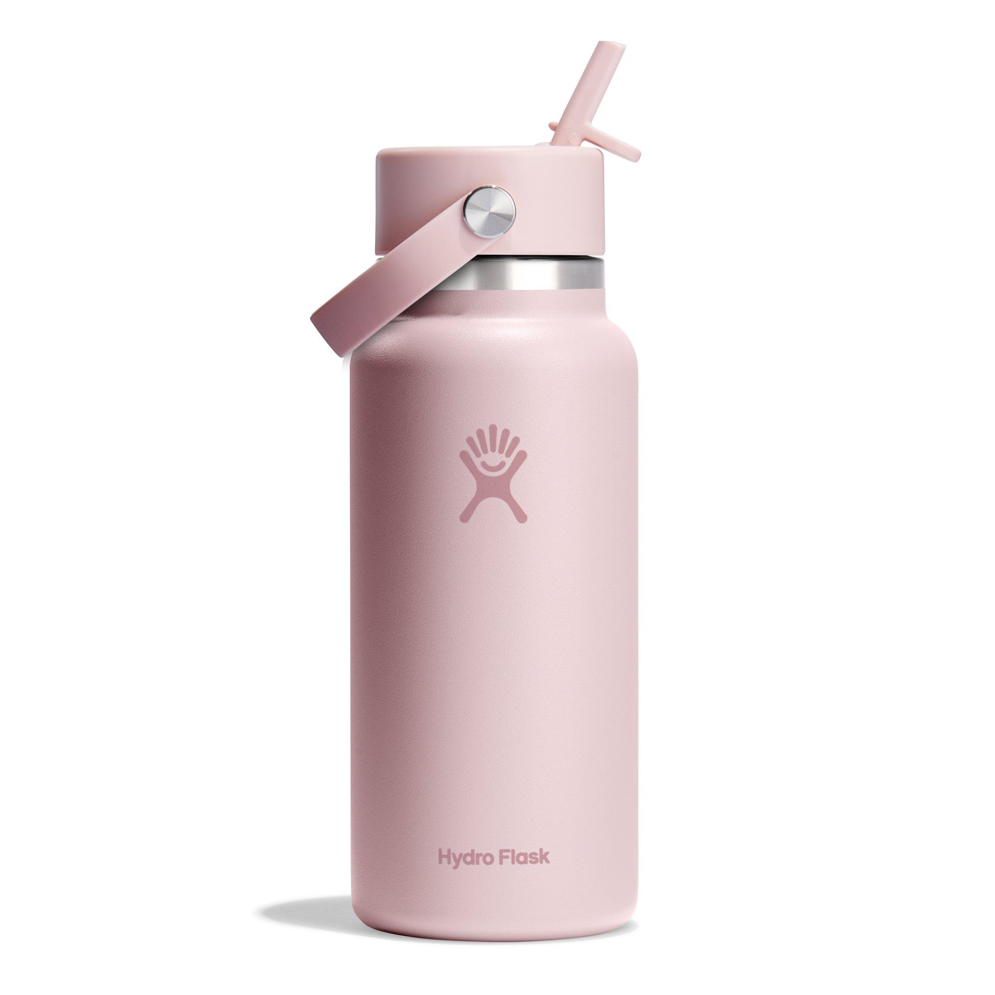 Hydro Flask Flask Wide Mouth Water Bottle 946 ml (32 oz) with Flex Straw Cap - Pink