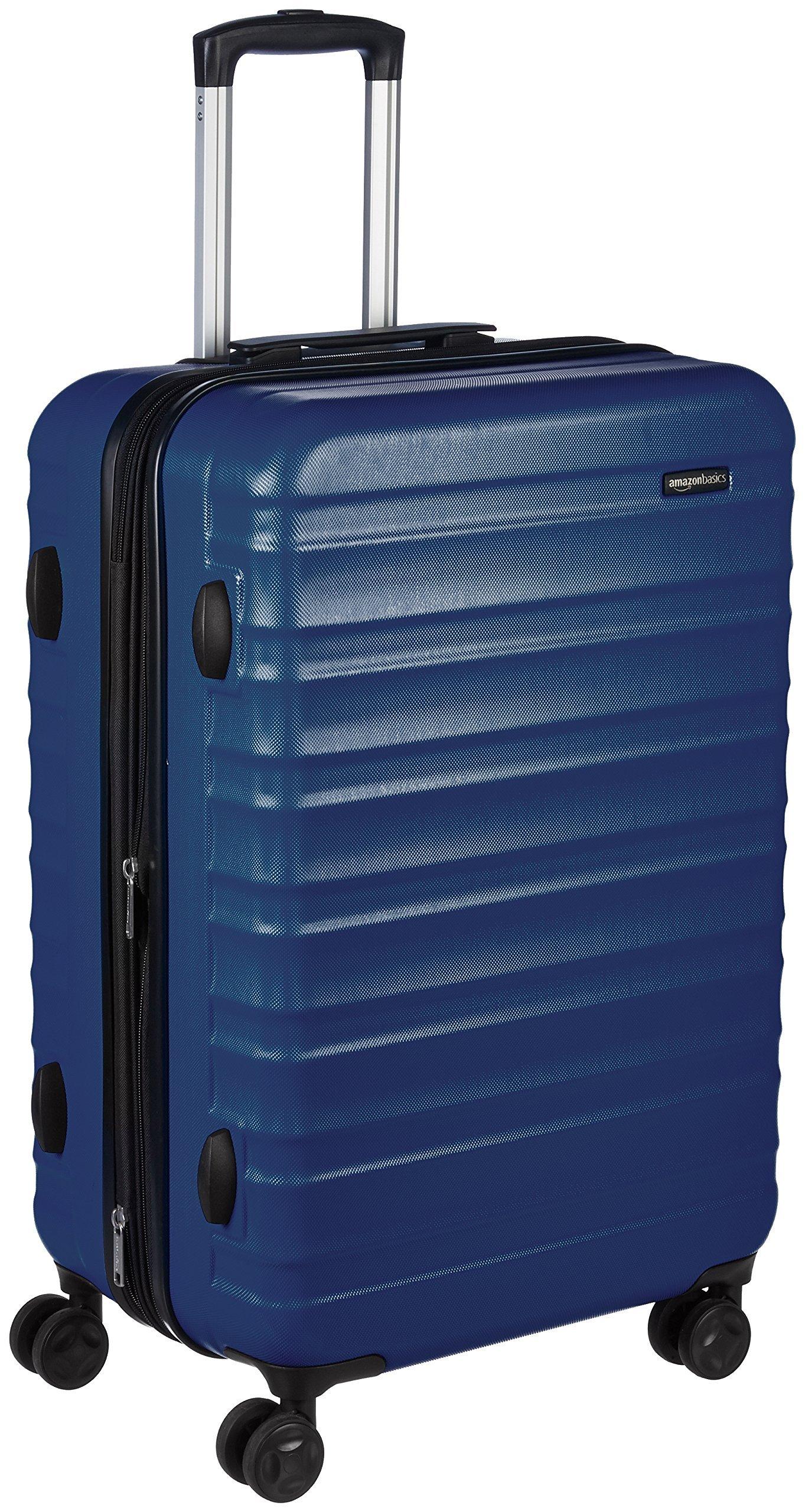 Conceptos De Conversación AmazonBasics Suitcase Carry Case Hard Type with Double Casters with Extension Function 55cm Navy Blue Carry-on Dark blue