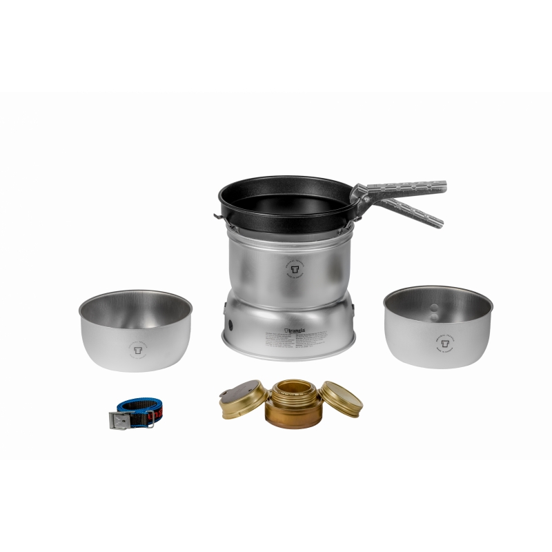 Trangia 27-23 Duosal Stove with Pans, Non-Stick Frying Pan, Windshields and Burner