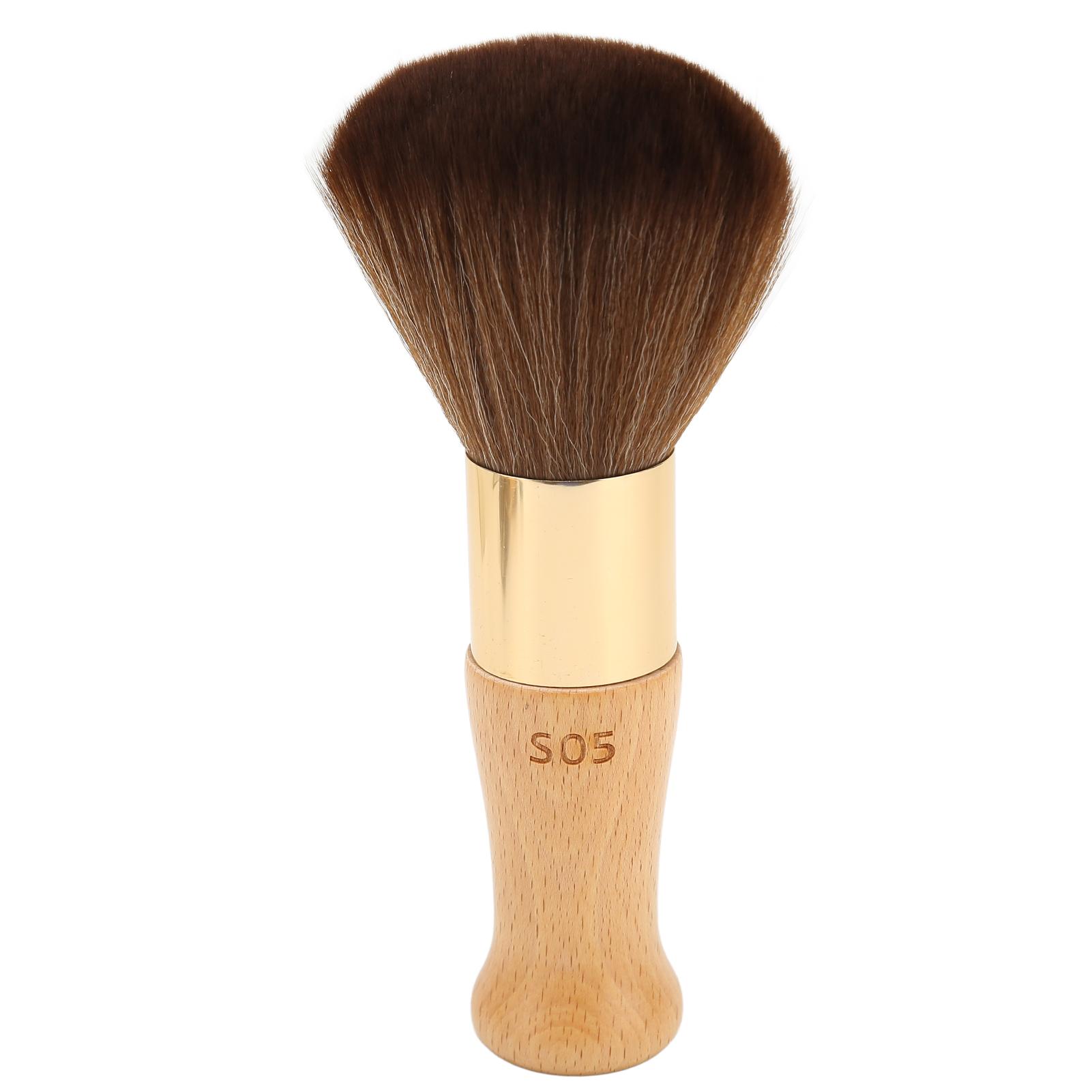 Koogeelife Barber Neck Duster Brush Comfortable Hand Feel Stable Portable Salon Face Neck Cleaning Brush