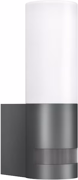 Steinel LED Outdoor Wall Light L 605 S Anthracite Opal Glass Motion Sensor Softlight Start gray,white