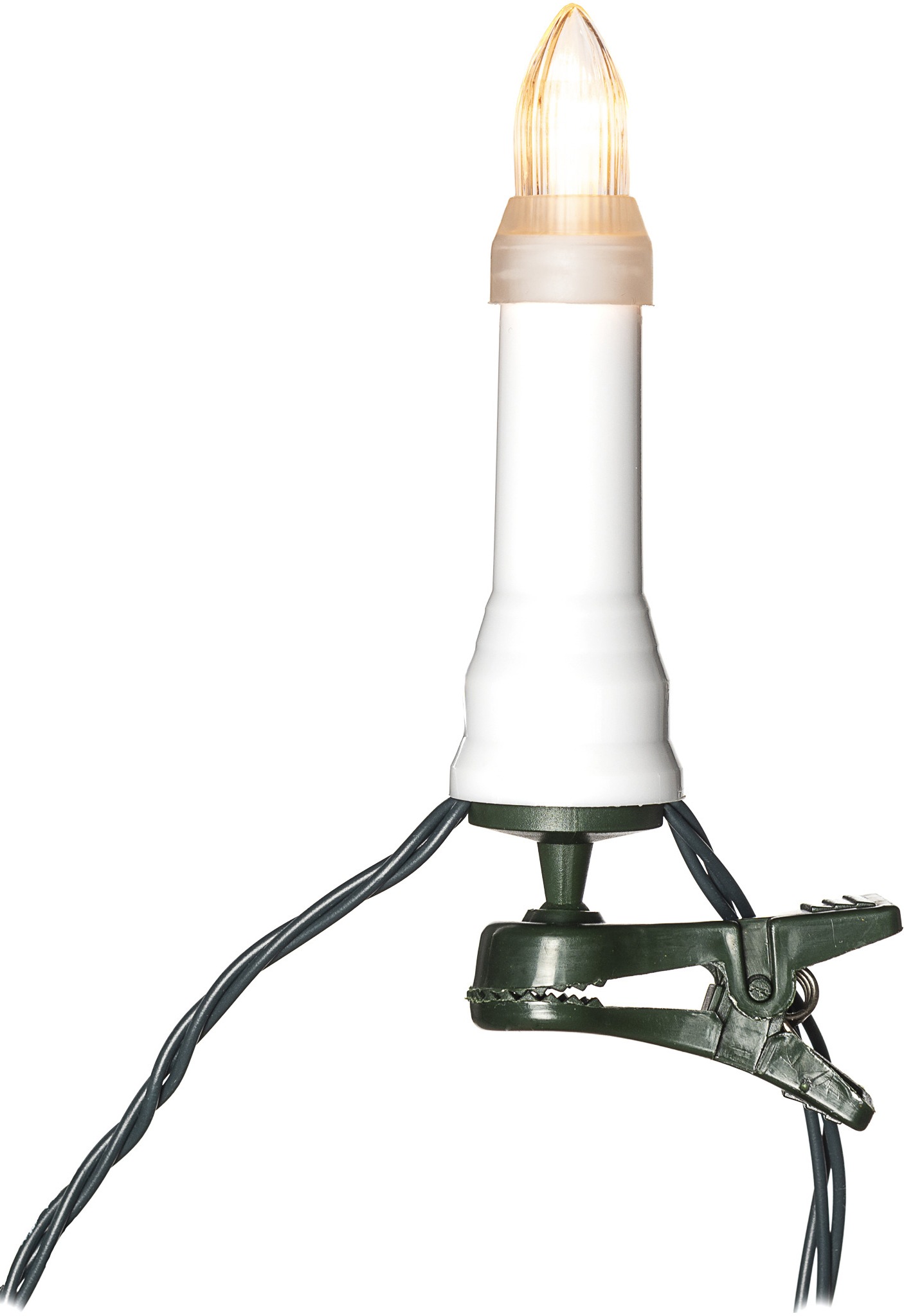 Konstsmide LED string lights candle bulbs IP44 amber 25-bulb