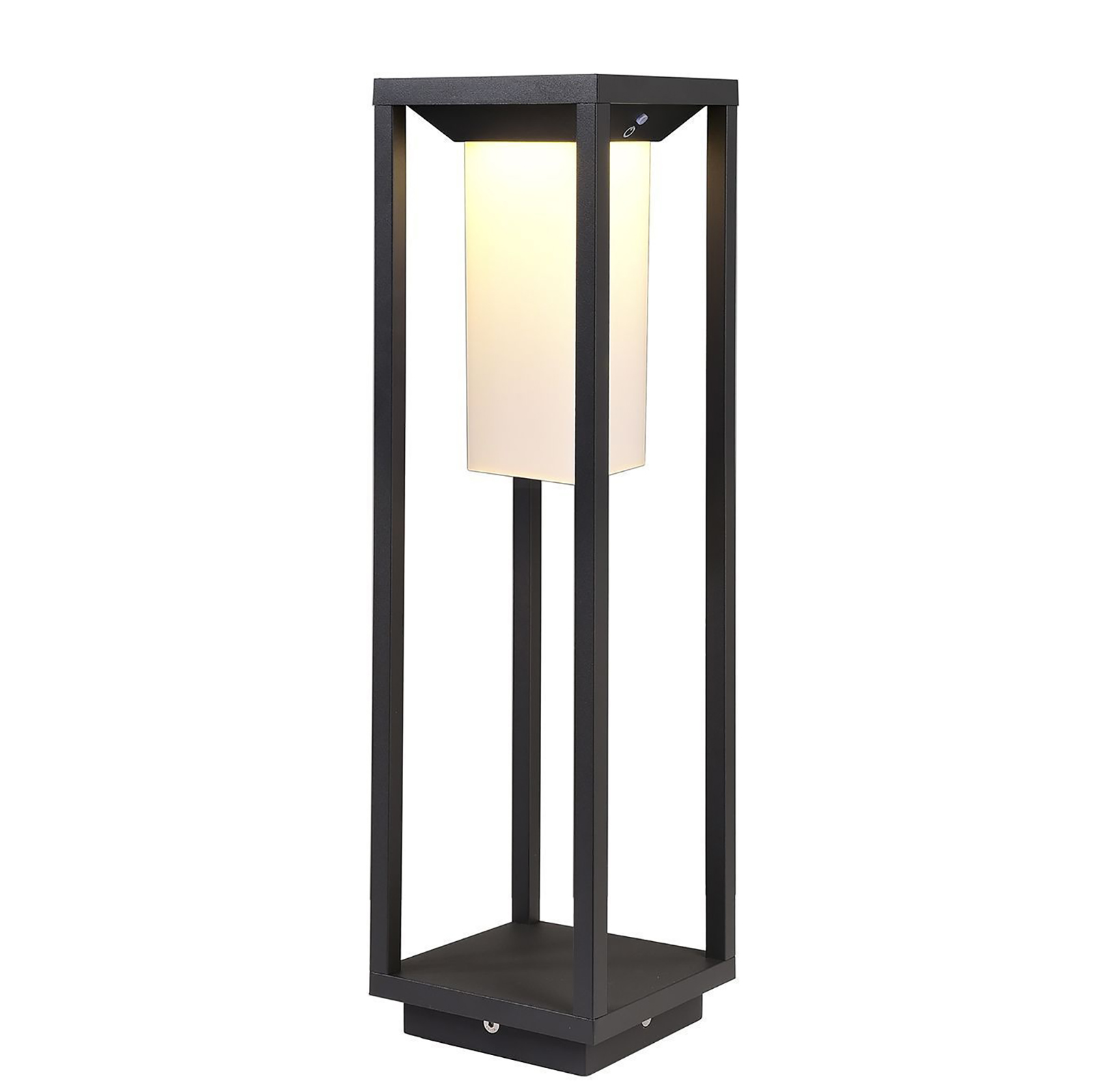 Kapego LED Samas 1 Light LED Pedestal Lantern black