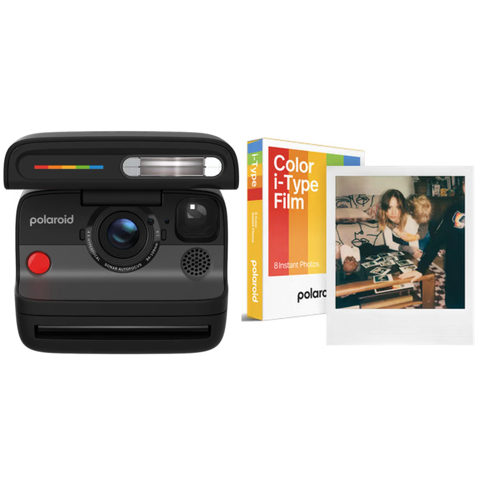 Polaroid Flip Camera Kit with I-Type Colour Film - Black