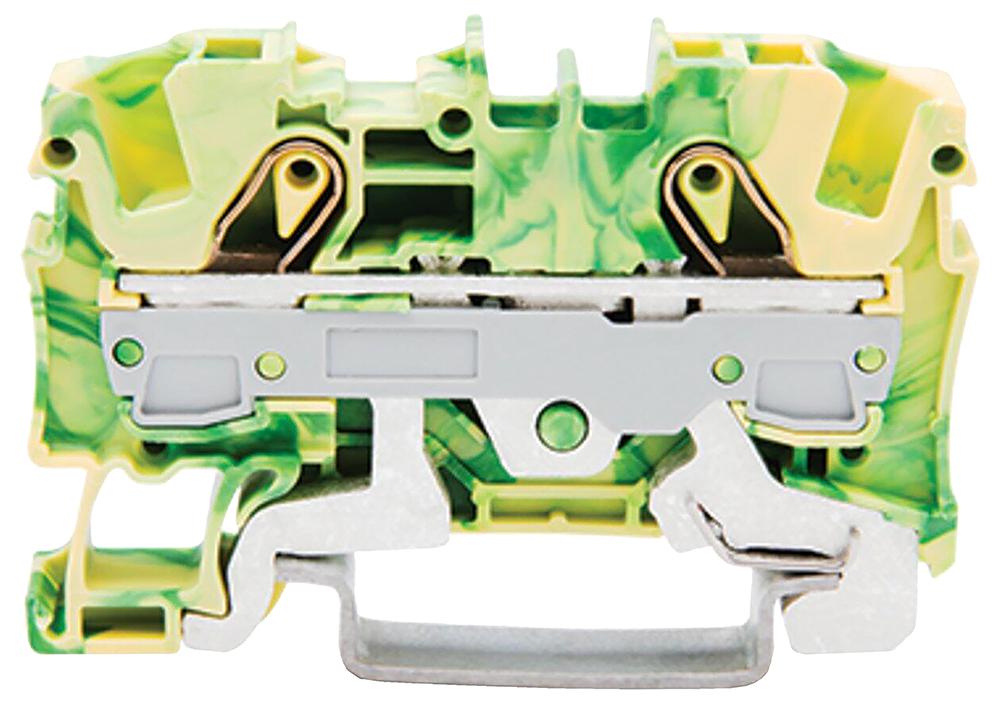 WAGO Terminal Block, 41A, Push In Terminals, 20 → 10 AWG