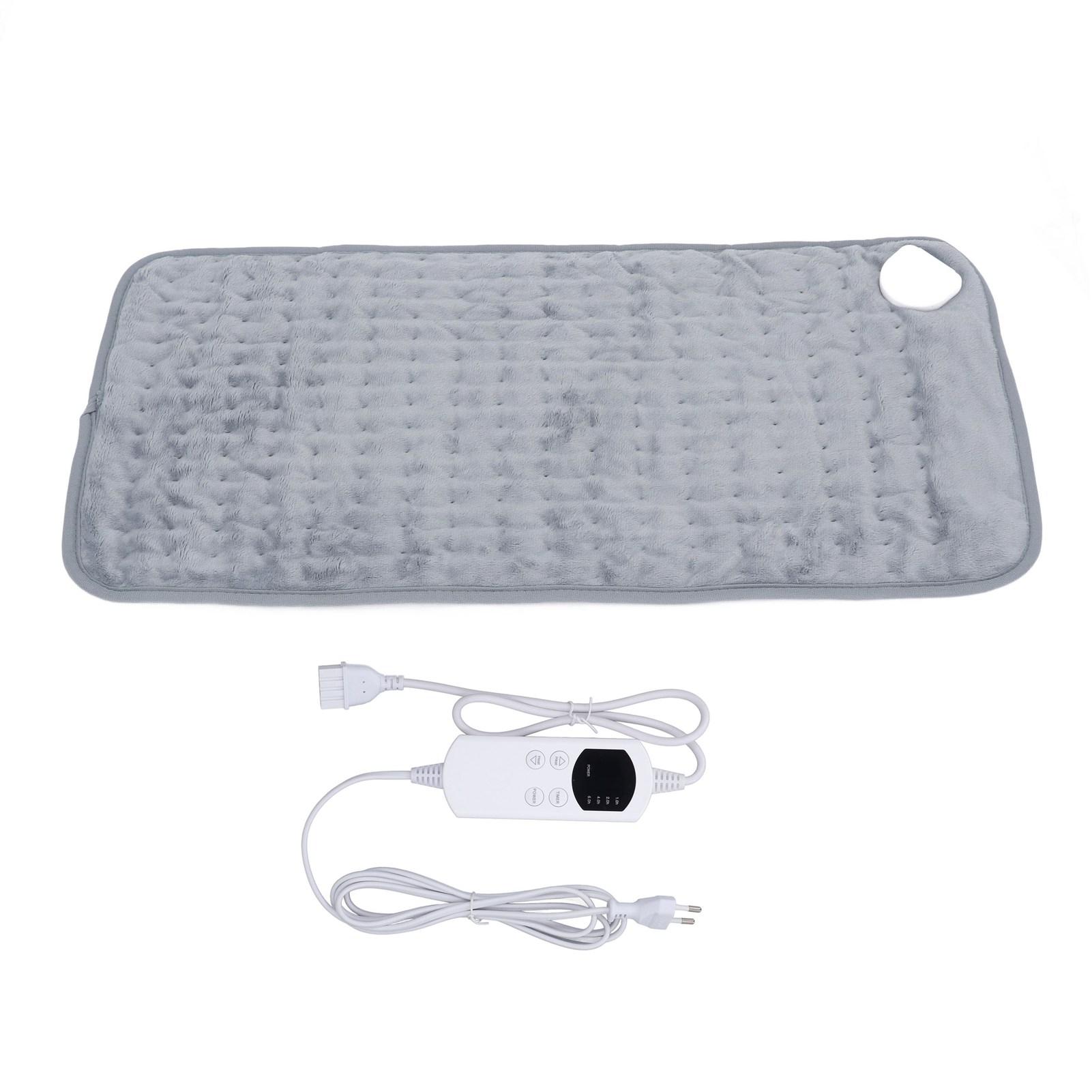 ZEBLAZE Electric Heating Pad Constant Temperature Keep Warm Soft Velvet Heated Pad for Winter Use Grey EU