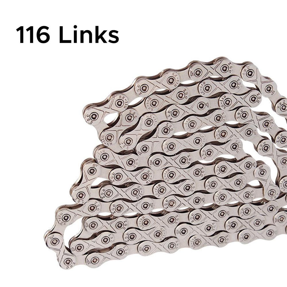 ZEBLAZE Bicycle Chains 6/7/8/9/10/11/12 Speed Bicycle Chains 116 Links MTB Mountain Bike Chains 9s
