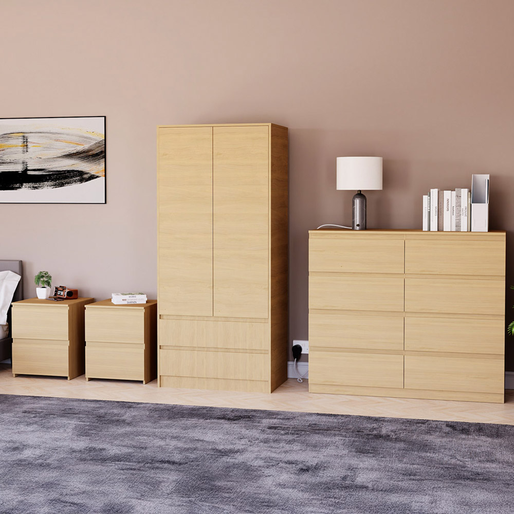 Denver Pine 4 Piece Bedroom Furniture Set