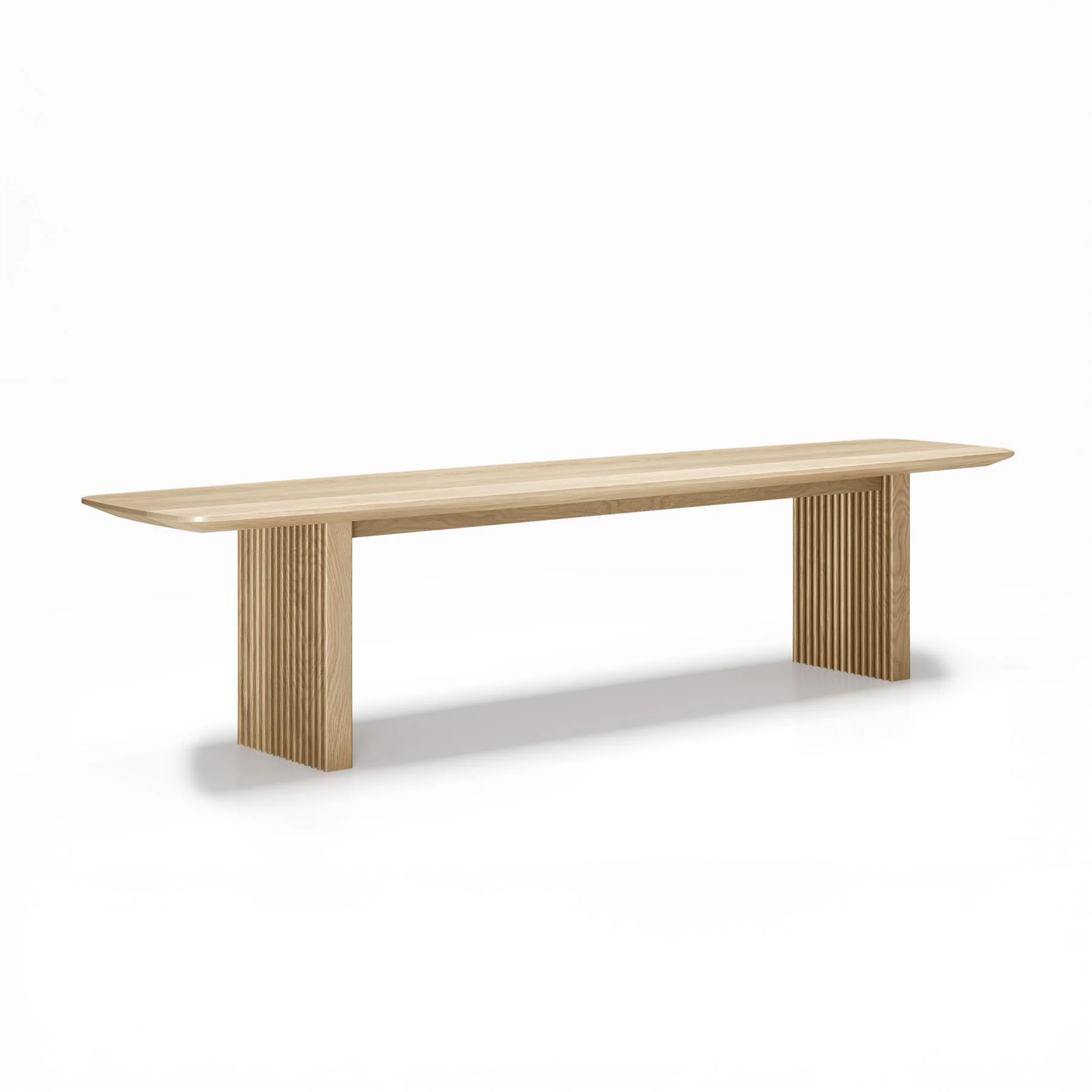 DK3 Ten Bench - White oiled oak / Length : 240cm Benches DK3 Designer Furniture From Holloways Of Ludlow