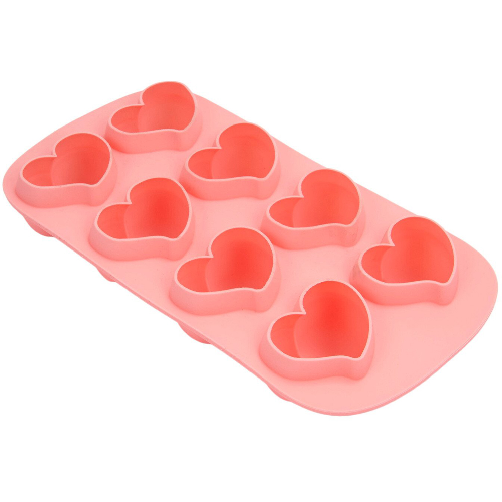 Heart Ice Cube Silicone Mould - Pink