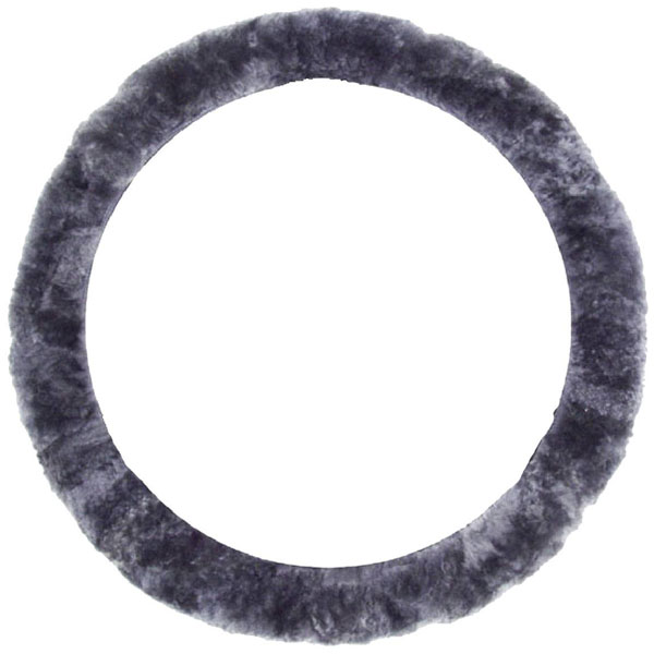 IWH 102705 Steering wheel cover Natural sheep skin Anthracite 35-41 cm