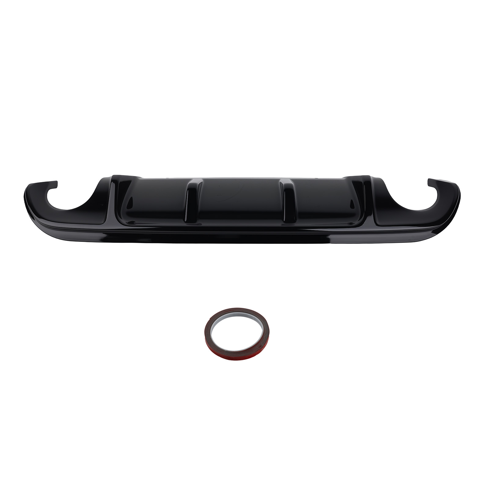 MaXpeedingrods Black PP Rear Addon compatible for Infiniti Q50 Q50S Sport Sedan 2014-2017 Diffuser