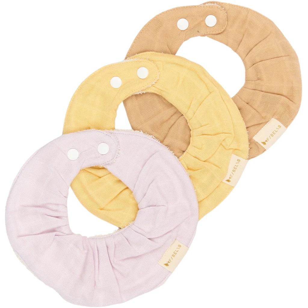 Fabelab 3-Pack Ruffle Bib, Dribble Bibs