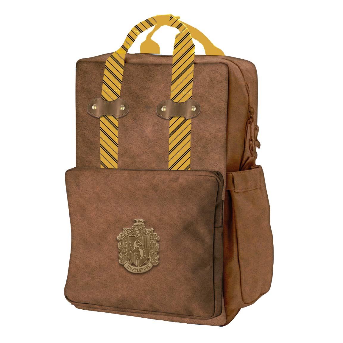 Harry Potter Hufflepuff Faux Leather Casual Fashion Backpack