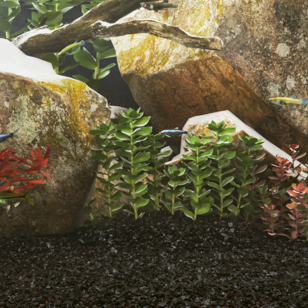 VidaXL Aquarium Sand Natural River Sand Substrate Aquarium Gravel 25 kg Black