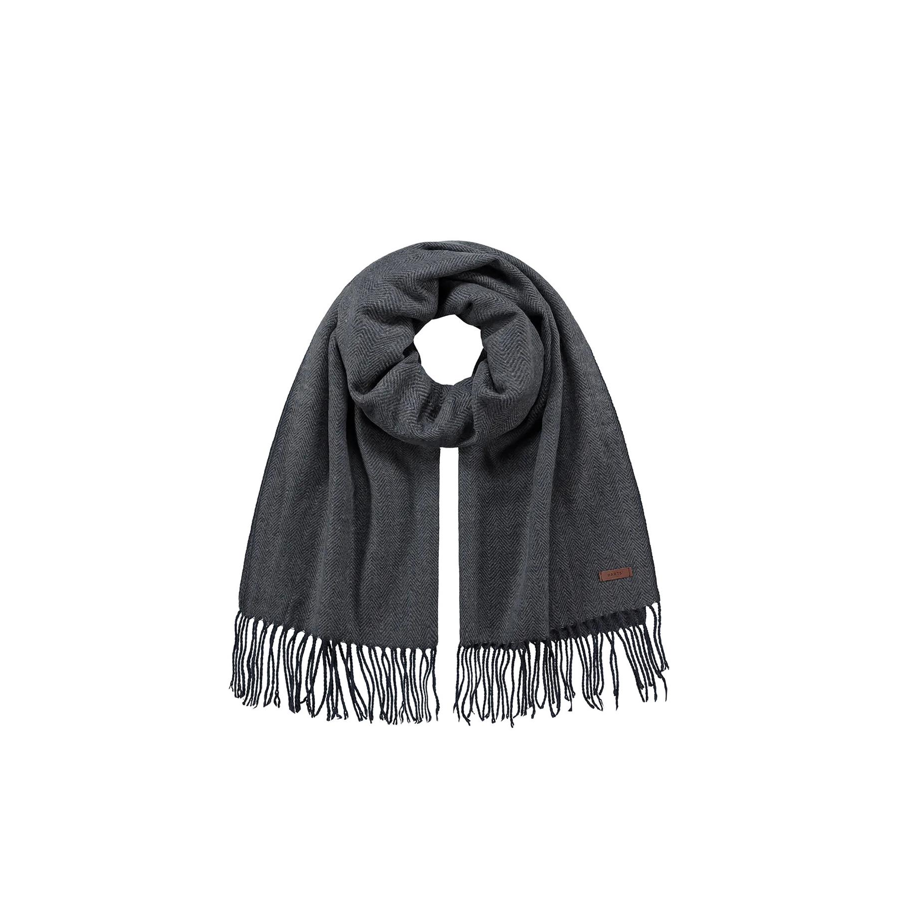 Barts Men's Mens Soho Soft Wide Herrinbone Outdoor Warm Winter Scarves - Blue/Dark (Shade)/Navy- [Size: ONE size only]