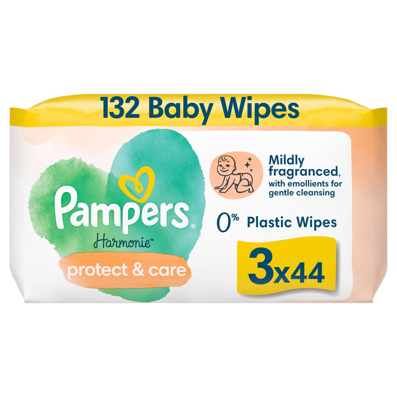 Pampers Harmonie Protection Baby Wipes Coconut Oil