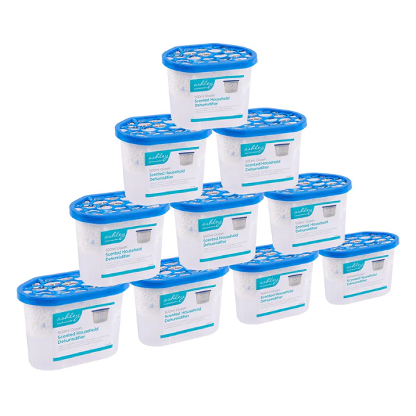 ASHLEY Ocean 500ml Scented Interior Dehumidifier - Pack of 10