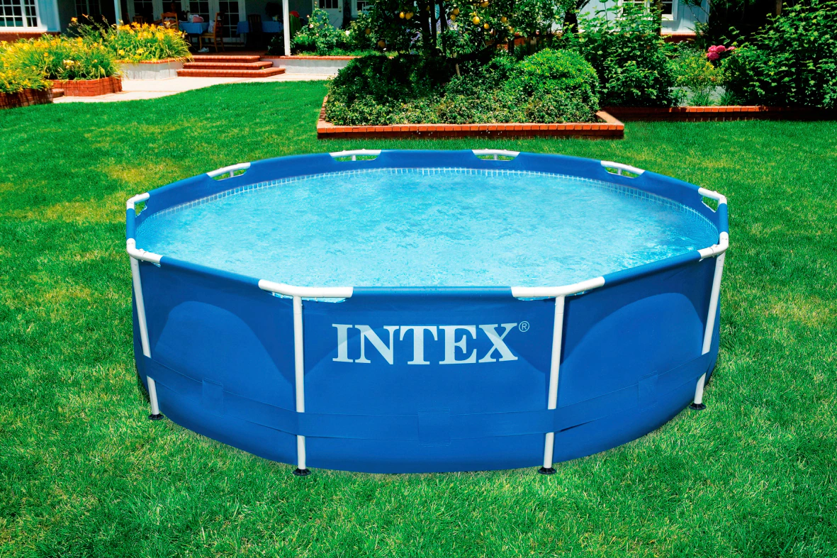 Intex Swimming Pool Above Ground Pool Family Lounge Pool Metal Frame 28210NP