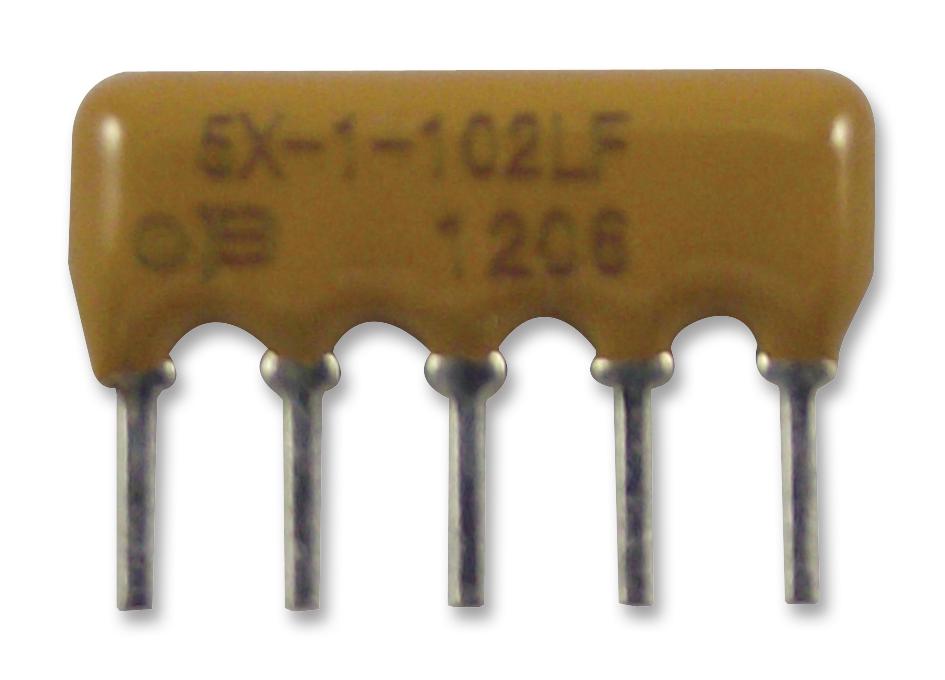 BOURNS , 4600X 4.7kΩ ±2% Bussed Resistor Array, 4 Resistors, 0.63W total, SIP, Through Hole