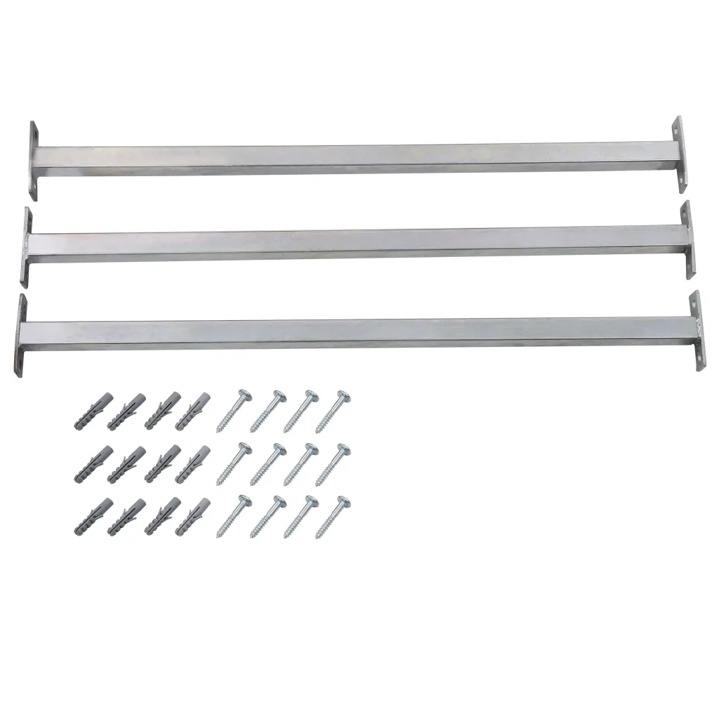 VidaXL Adjustable Security Window Bars 3 pcs 710-1200 mm