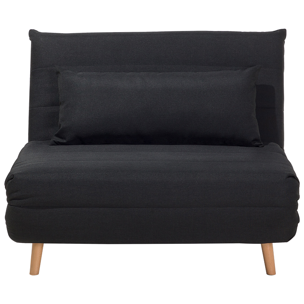 Beliani Retro Sofa Bed Setten Black