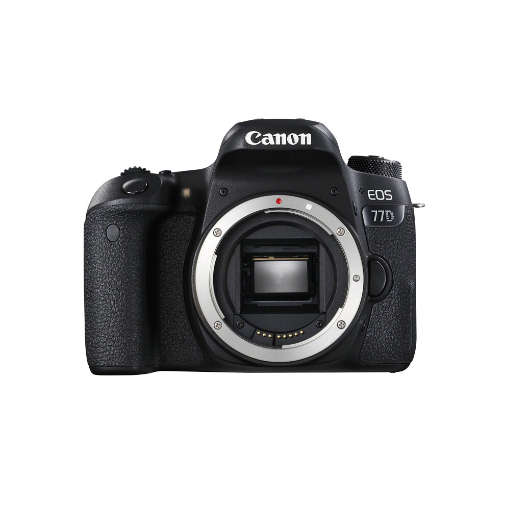 Canon EOS 77D Digital SLR Camera, HD 1080p, 24.2MP, Wi-Fi, Bluetooth, NFC, Optical Viewfinder, 3 Vari-Angle Touch Screen, Body Only