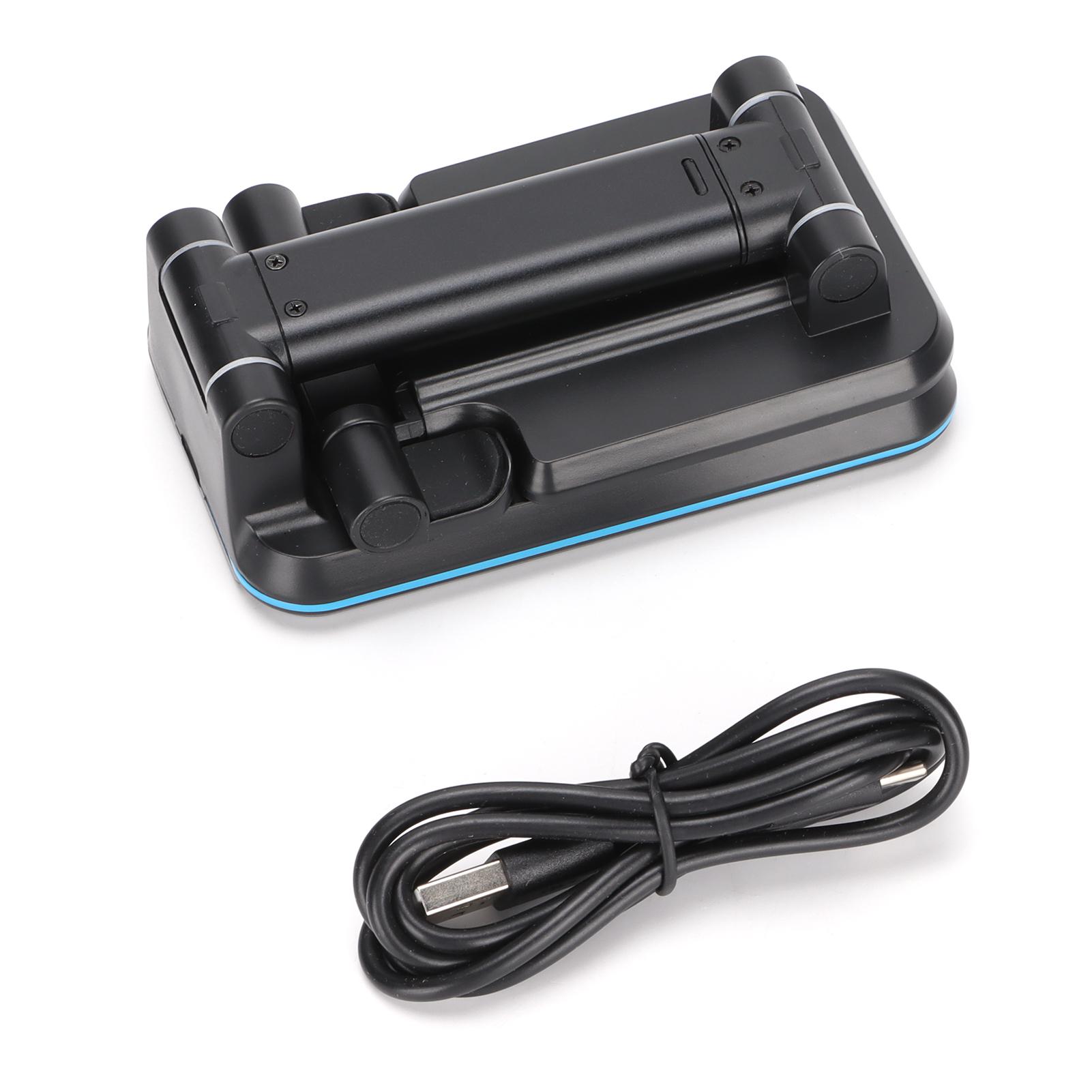 OutsideWorld T6 Foldable Wireless Charger Single Charging Station for Mobile Phone and TabletBlack black