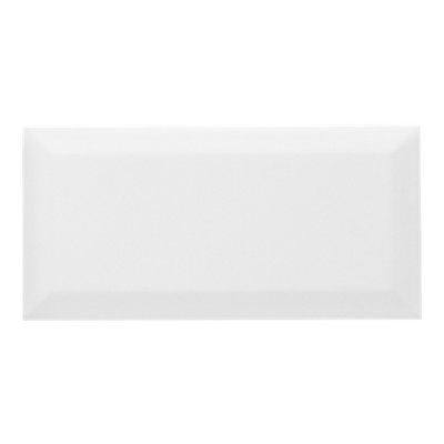 GoodHome Trentie White Matt Textured Ceramic Indoor Wall Tile Sample