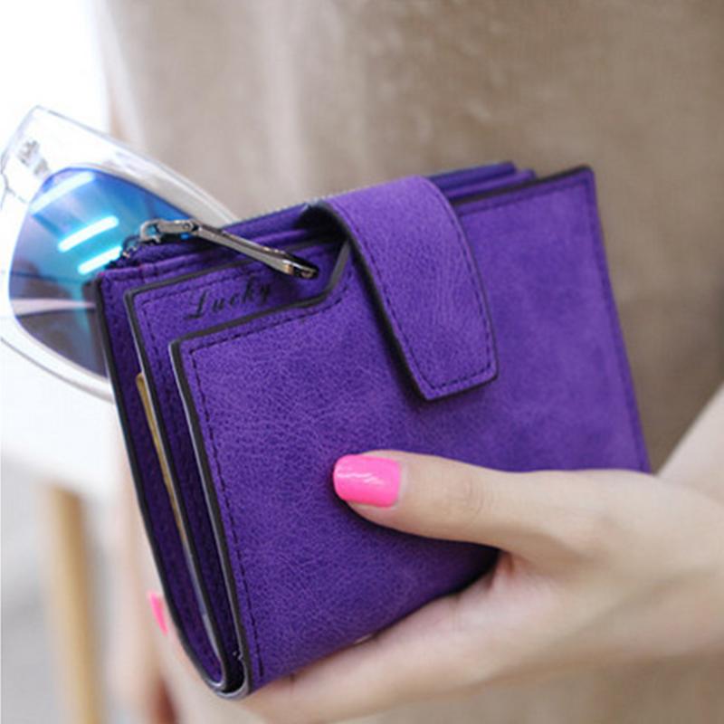 SZwatch New Women's Wallet Leather Short Wallet Made of PU Leather Female Purses Card Holder Foldable Portable Lady Coin Purses