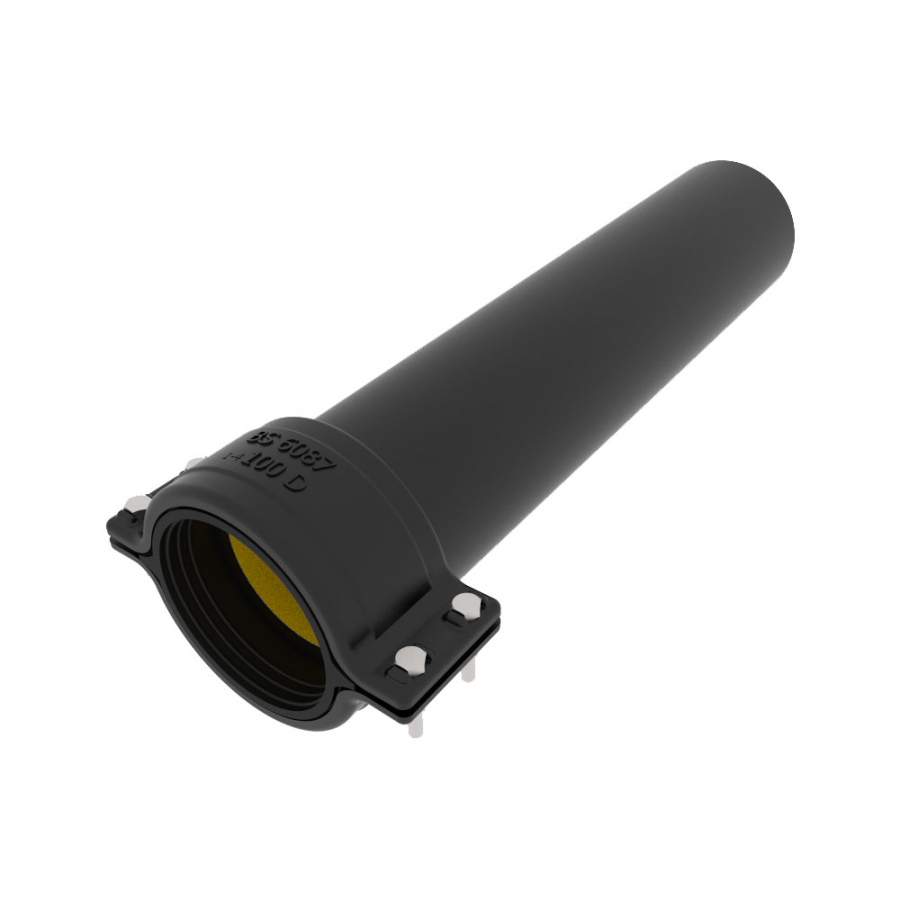 Timesaver Cast Iron Drain Pipe Double Spigot - 3000mm x 100mm 156568