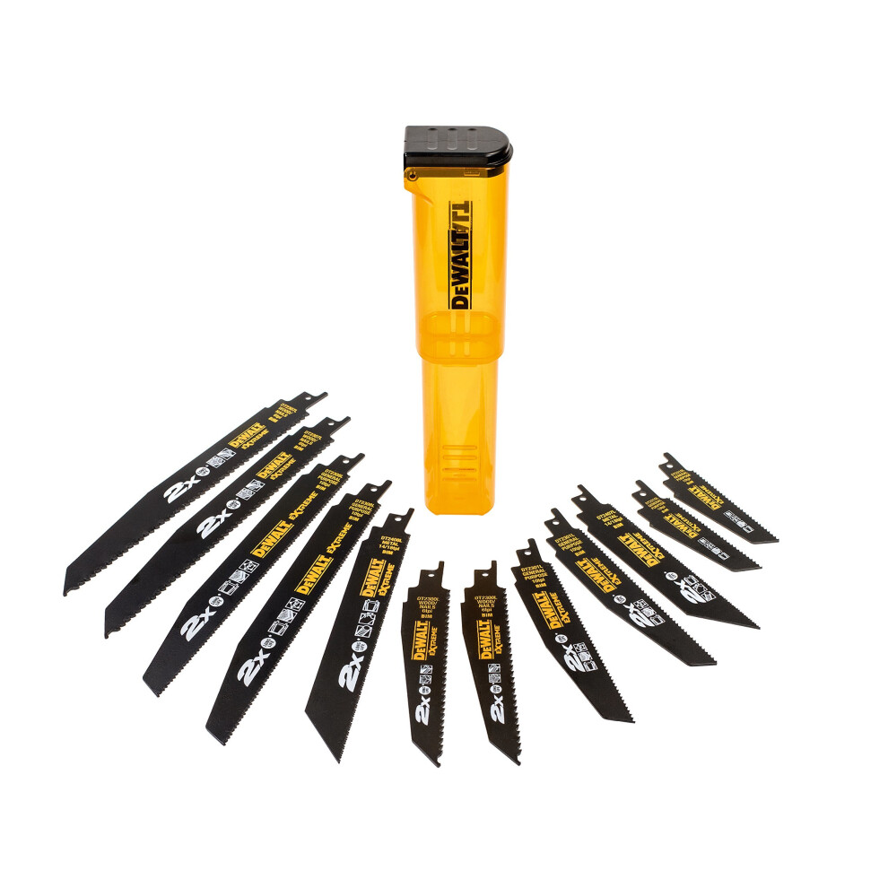 DeWalt DT2441L Lot de 12 lame de scie sabre Longer Life