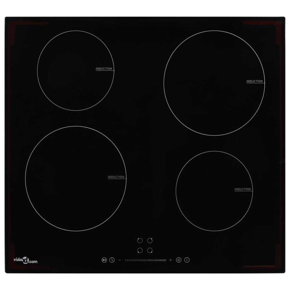 VidaXL Induction Hob with 4 Burners Touch Control Glass 7000 W