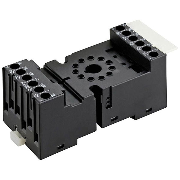 Finder 94 Relay Socket for use with 55.34 Series Relay 14 Pin, DIN Rail, Panel Mount, 250V ac