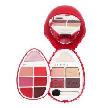 Pupa Whale N.2 Multifunctional Face Palette Shade 003 Rosso 6.6 g