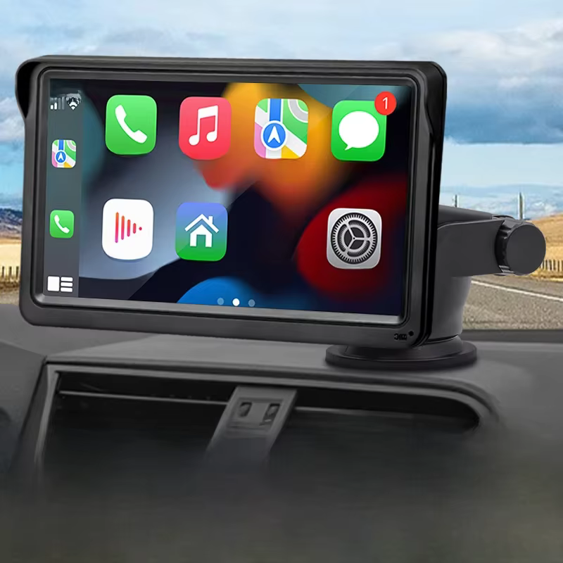 Hippcron CarPlay Android Auto Car Radio Multimedia Video Player 7inch Portable Touch Screen With USB