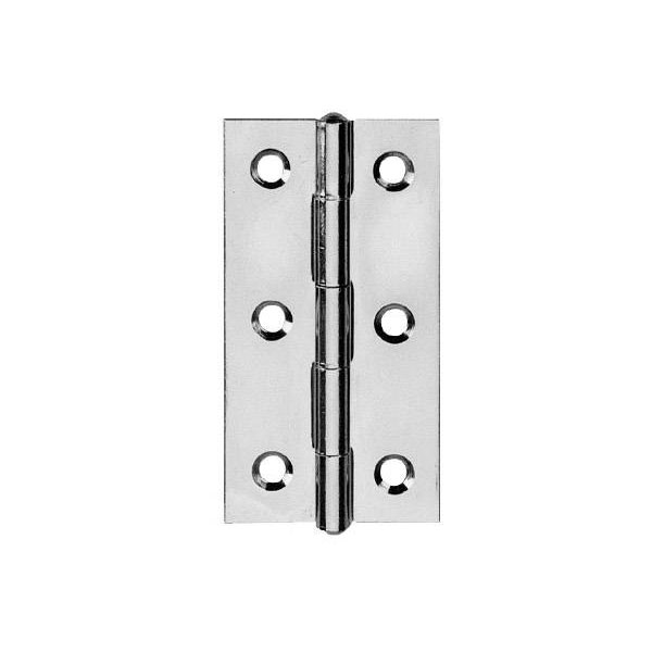 TOOLCRAFT 890704 Narrow Hinges Steel Blue Galvanised 50mm 1pc