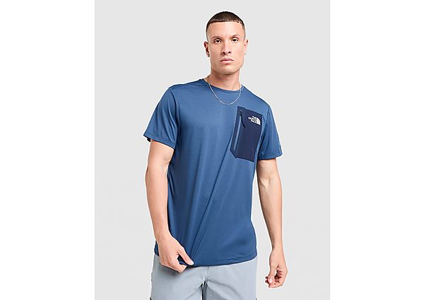 The North Face Mountain Athletics Pocket T-Shirt - Blue - Mens