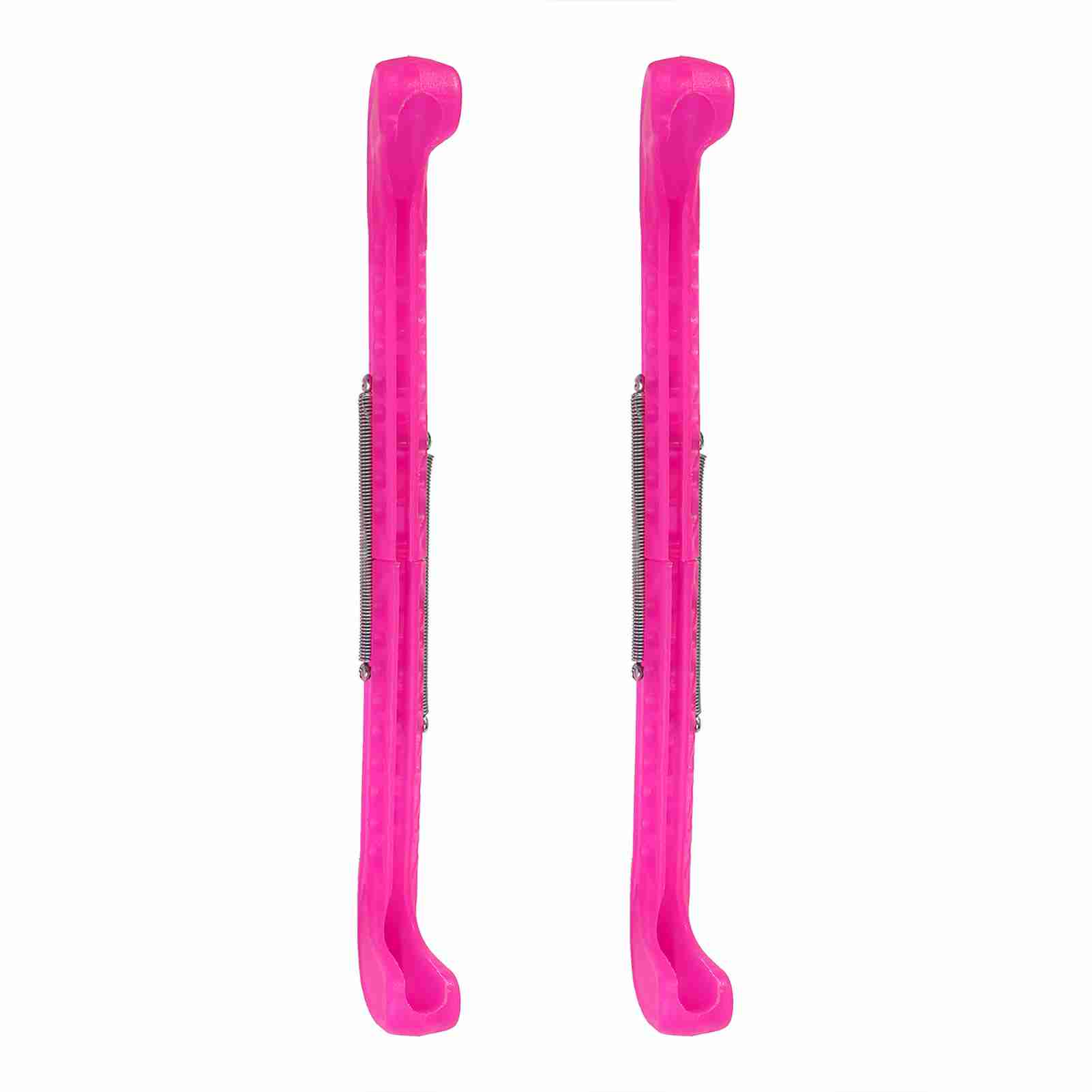 Fishine 1 Pair Plastic Universal Ice Skate Blade Guards Covers Adjustable (rose red)