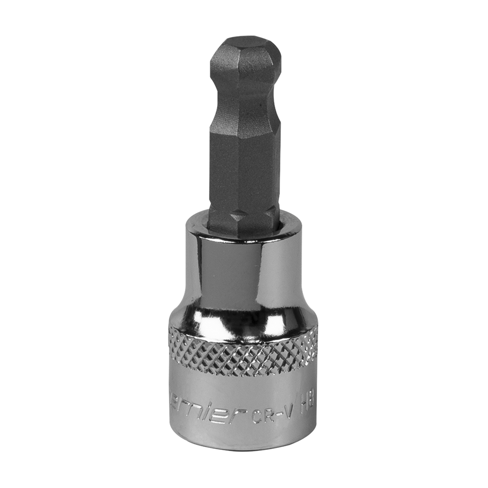 Sealey Ball-end Hex Socket Bit 8MM 3/8" Sq. Drive