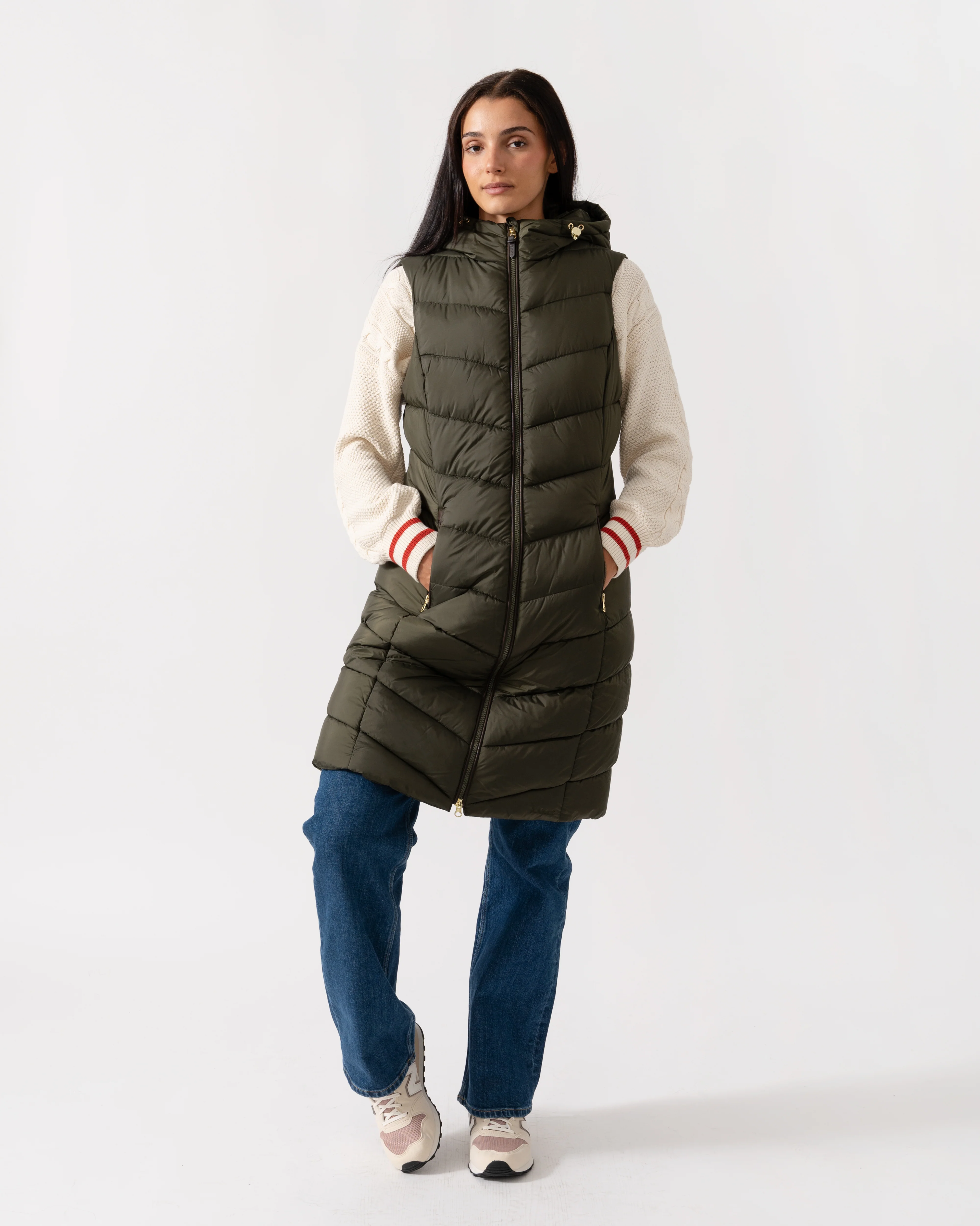Joules Moorsdale Gilet Womens Gilets - Green